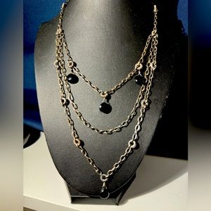 Silpada - Black Onyx triple layered necklace